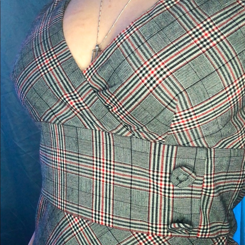 Necessary Objects Plaid Dress